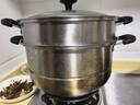 爱仕达（ASD） 不锈钢蒸锅加厚复底带蒸笼蒸篦蒸馒头大汤锅 燃气明火电磁炉通用 双层蒸锅（玻璃盖） 30cm 实拍图