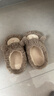 名创优品（MINISO）羊咩咩棉拖鞋女冬季包跟家居室内厚底月子毛毛拖鞋深灰38-39 实拍图