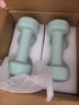 Keep哑铃彩色浸塑环保男女1-10kg家用健身器材全身塑形薄荷绿1.5kg*2 实拍图