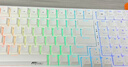 RK98机械键盘无线2.4G有线蓝牙三模键盘笔记本家用办公台式机游戏键盘100键98配列RGB背光白色青轴 实拍图