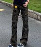 卡图弛美式高街设计感迷彩裤子男秋季潮流复古直筒hiphop微喇工装牛仔裤 迷彩 L 【建议90-110斤】 实拍图