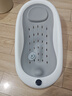 iuu婴儿洗澡盆 可折叠宝宝浴盆大号 洗澡神器躺托浴架新生儿童用品 【北欧灰】+可调节感温浴架 材质：FAD食品级材质检测认证 实拍图
