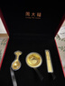 周大福文化祝福金碗筷勺黄金三件套摆件足金黄金金章金片送宝宝周岁礼物 EOR761 实拍图