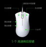 雷蛇（Razer）炼狱蝰蛇标准版有线鼠标 人体工学  电竞游戏 右手通用型 吃鸡/LOL/CS GO游戏鼠标 白色 实拍图