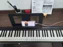 特伦斯电子琴88键折叠琴成人儿童初学电钢键盘教学乐器V10便携钢琴 典雅黑+原装琴包 实拍图