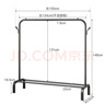 喻品衣架落地衣帽架挂衣架卧室客厅晾衣杆晒衣架可置物加粗MJ53黑150 实拍图
