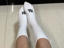 NBA袜子男士秋冬跑步运动袜吸汗无骨棉袜抗菌防臭消臭中筒篮球袜3双 实拍图