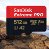 闪迪（SanDisk）512GB TF（MicroSD）内存卡 A2 4K V30 U3 C10 至尊超极速移动存储卡 读速200MB/s 写速140MB/s 实拍图