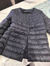 鸭鸭（YAYA）佟丽娅同款轻薄羽绒服女新款冬季短款圆领内胆修身时尚薄外套男 黑色【女款无领】 M 【建议90-100斤】 实拍图