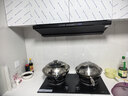 德普凯信（Depelec）高定品牌蝉翼C5抽烟机烟灶联动超薄面板圭钻工艺加热智能干洗挥手智控 【烟灶联动】黑色CXW-220-01-C5 实拍图