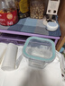 希乐扣Cilock 耐热玻璃饭盒 便当盒汤碗烤箱冰箱微波炉方形保鲜盒两只装1000ml 实拍图