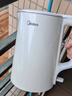 美的（Midea）电热水壶家用烧水壶年货泡茶0涂层食品级304不锈钢自动断电双层防烫全钢无缝1.5L大容量 MK-HJ1566 实拍图
