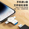 毕亚兹 OTG转接头三合一苹果Type-C安卓手机外接U盘键鼠USB转换转接器适用iphone17/16/15promax平板电脑 实拍图