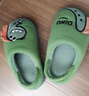 猪爸爸宝宝棉拖鞋家居室内保暖防滑婴幼儿秋男童女宝秋冬季棉拖绿色160 实拍图