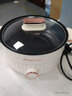 志高（CHIGO）含钛电煮锅 电锅一体多功能锅宿舍泡面小电锅蒸煮一体多功能电火锅专用锅电热锅1-3个人YGJX-49 实拍图
