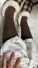 浪莎袜子女过膝袜棉袜微压显瘦JK高筒配靴子女士长袜黑色小腿中长筒袜 实拍图