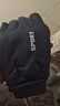 【鹿皮绒手套】户外骑行手套秋冬半指摩托电单车保暖男士触屏露指 露二指灰色 晒单实拍图