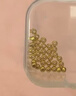 洲足金999金珠黄金小金珠金豆古法金珠DIY配件散珠隔珠路路通转运珠 3mm金珠  合单满 0.16g 包邮 多颗混发约0.05g 实拍图