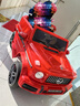 福儿宝奔驰授权大G儿童电动车玩具车可坐人四轮带遥控越野小孩宝宝送礼 四驱红+减震器+后备箱+高低门+皮座+防爆软胎 实拍图