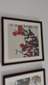 紫腾随轩齐白石装饰画新中式客厅背景墙面挂画卧室饭厅餐厅水墨虾壁画实木 大吉大利 50*50cm（有机玻璃）（默认红木色框） 实拍图