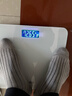 香山 体重秤 电子秤人体家用健康秤高精度  高清LCD显示 云白 Type-C充电款 实拍图