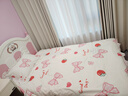雅鹿纯棉四件套公主风床上用品全棉韩版花边被套儿童床单床笠床裙款 甜心kt【纯棉 适合裸睡】 1.2m 床单款 三件套-被套150*200cm 实拍图