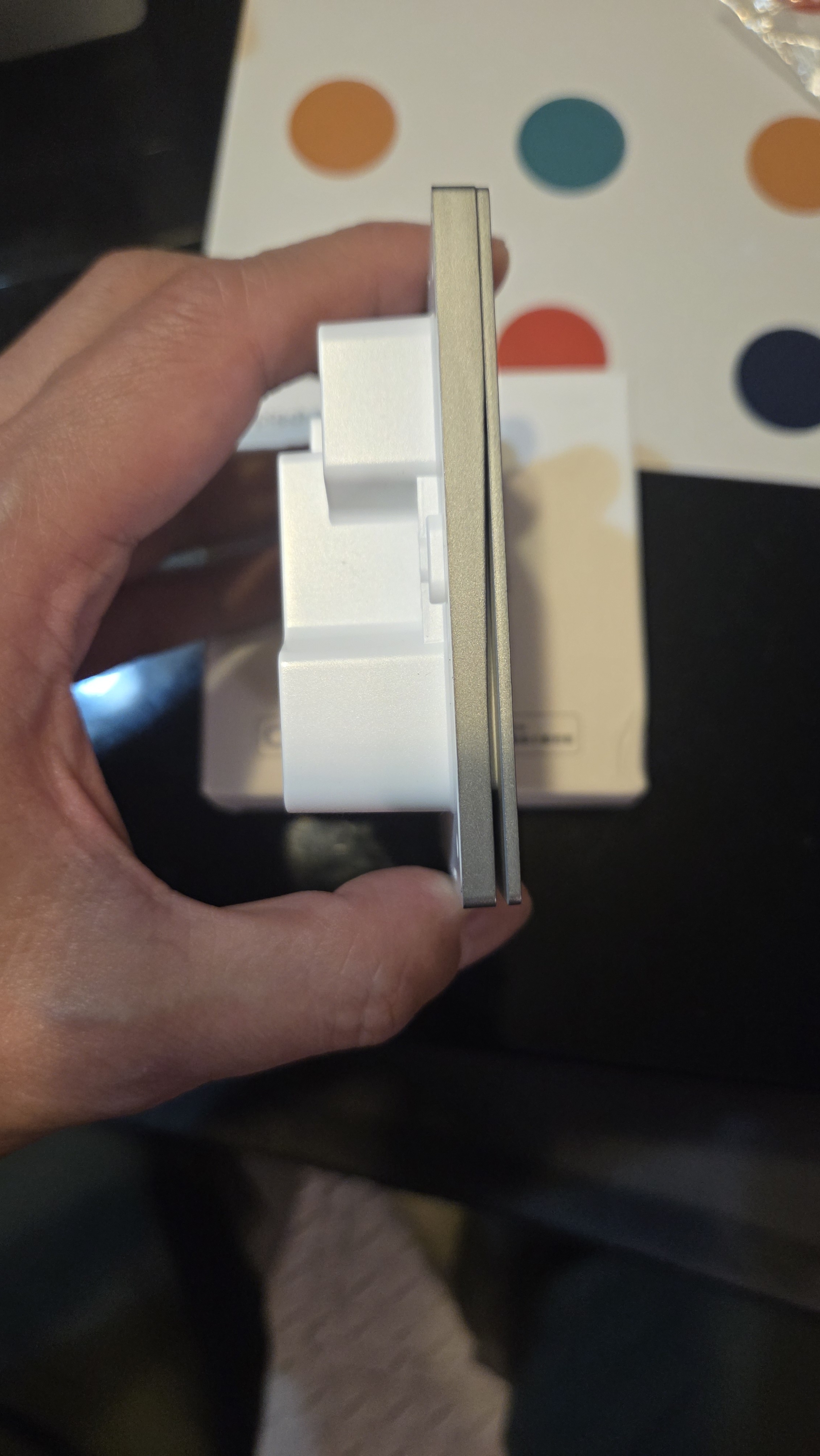 领普科技超薄智能开关E3S 智能控制蓝牙mesh2.0 已接入米家APP 单火三键灰 实拍图