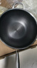 赫巴兹（HZIB）德国不粘锅316不锈钢炒锅炒菜锅具少油烟平底炒锅电磁炉燃气通用 双面屏+玻璃盖内径32外径 34cm 实拍图