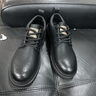 奥康（Aokang）休闲皮鞋男英伦商务大头鞋2025冬季新款低帮马丁靴男黑色厚底男鞋 黑色 41 实拍图