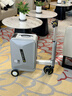 爱尔威（Airwheel）电动行李箱可骑行智能拉杆登机箱可坐可代步20英寸 SX豪华版一银 实拍图