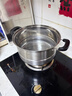 美厨（MAXCOOK）不锈钢蒸锅  26CM二层复底 燃气炉电磁炉通用 实拍图