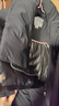 坦博尔羽绒服女长款过膝收腰连帽秋冬商务保暖外套530872Z 黑色 160 实拍图