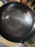 臻三环章丘铁锅炒锅手工锻打铁锅无涂层不易粘锅炒菜锅厨房好物一环轻音 古法原色（适合1-3人） 30cm 实拍图