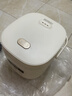 半球智能电饭煲家用多功能预约可定时煮饭煲陶瓷釉不粘锅煮粥煲烫全自动蒸煮一体304钢胆无涂层电饭锅 2L奶油白（陶瓷釉不粘胆）智能-带蒸笼 2L 实拍图