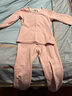 猫人新款10A级抗菌除螨含山羊绒蚕丝女士保暖内衣女加绒套装粉M 实拍图