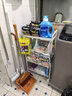 溢彩年华 厨房置物架小推车落地移动零食架子客厅卫生间储物收纳架1060WH 实拍图