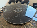 芝梵饭菜保温板加热菜板保温板暖菜板家用带电磁炉火锅暖菜板+火锅+自动旋转家庭旋转餐桌加热转盘 石纹黑丨1米【电动+手动旋转】3000W火锅 实拍图