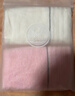 洁丽雅（Grace）新疆长绒棉毛巾2条装 家用柔软纯棉吸水洗脸面巾 60*30cm粉+米 实拍图