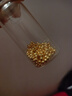 御邪足金999转运珠2mm定制黄金手链diy配饰转运珠3d硬足金 2mm光面金珠（预售） 实拍图