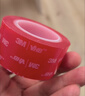3M强力双面胶带免钉胶VHB™胶带 无痕防水耐高温春节对联高粘度 4910透明 20mm宽3m长 实拍图