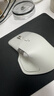 罗技（Logitech）大师系列 MX Master 4 高性能无线蓝牙鼠标  办公鼠标 静音鼠标  升级款 浅灰 带无线接收器 实拍图