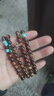 黑花梨沉香木檀木佛珠108念珠仿绿松石隔珠木质手链总批发 黑花梨隔珠08mm*108颗 实拍图