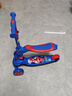迪士尼（Disney）儿童滑板车3-6-12岁可坐二合一划板车闪轮男女童玩具车漫威蜘蛛侠 实拍图