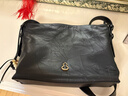 半坡饰族（bampo）中号绵绵包hobo托特包头层牛皮大容量单肩斜挎包软包520礼物 墨碳黑（中号升级拉链款） 实拍图