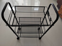 溢彩年华厨房置物架落地储物架移动收纳小推车蔬菜架子多层零食架1056-BK 实拍图
