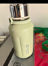 富光拾喜（FUGURNG BESTJOY）保温杯大容量户外运动学生便携茶杯316不锈钢手提杯子绿色1000ml 实拍图