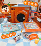 富士instax立拍立得一次成像相机 SQUARE SQ1 潮流方形相机 清新配色 新手易上手 旅行拍照  生日礼物 赭石橙 官配（赠彩色棋盘格配件礼包） 实拍图