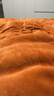 京东京造 220g牛奶绒四件套 A类秋冬加厚高克重法兰绒保暖双人床单枕套被套 1.8米床 焦糖Milky 实拍图