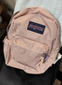 JANSPORT杰斯伯双肩包男背书包女休闲学生校园 47LW7N8 蜜蜡粉 实拍图