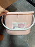 茶花 泡脚桶14.5L洗脚盆大号塑料洗脚盆水桶足浴盆泡脚盆 浅粉色* 实拍图